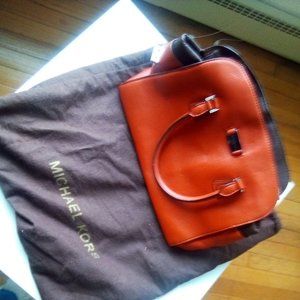 Michael Kors couture handbag with silver hardware